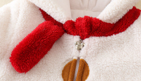 Baby Fleece-lined Warm Jumpsuit
